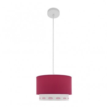 Distribuidor - Lâmpadas Diversas | Colgantes Infantil | COLGANTE TRAZOS 1XE27 ROSA OSCURO 30D Ref: 111293007